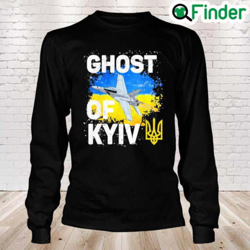 The Ghost of Kyiv Stand With Ukraine Flag 2022 Long Sleeve