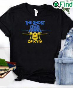 The Ghost of Kyiv Stand With Ukraine Flag Support Ukraine Shirt