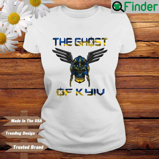 The Ghost of Kyiv Stand With Ukraine Ukrainian Flag T shirt