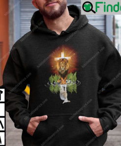 The Lion And The Lamb Water Reflection Jesus Christ Hoodie