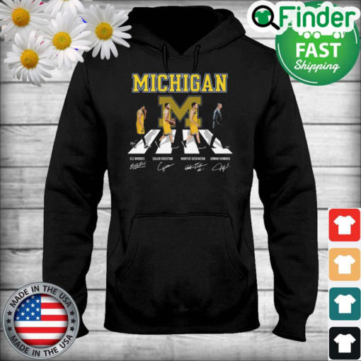 The Michigan Eli Brooks Caleb Houstan Hunter Dickinson Juwan Howard Abbey Road Signatures Hoodie