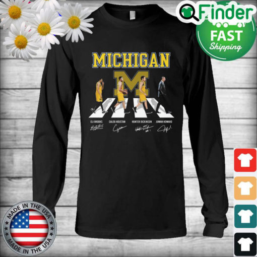 The Michigan Eli Brooks Caleb Houstan Hunter Dickinson Juwan Howard Abbey Road Signatures Long Sleeve