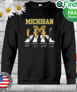 The Michigan Eli Brooks Caleb Houstan Hunter Dickinson Juwan Howard Abbey Road Signatures Sweatshirt