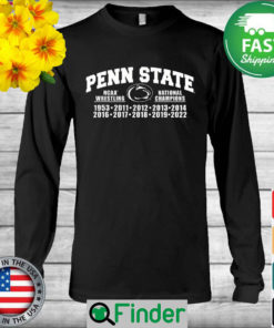 The Penn State 2022 NCAA Wrestling National Champions 1953 2022 Long Sleeve