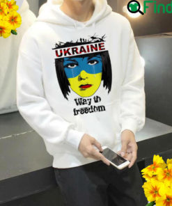 The Way To Freedom Ukraine Flag Ukrainian Girl Peace Ukraine Hoodie