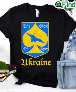 The ghost of kyiv ukrainian flag support ukraine shirt