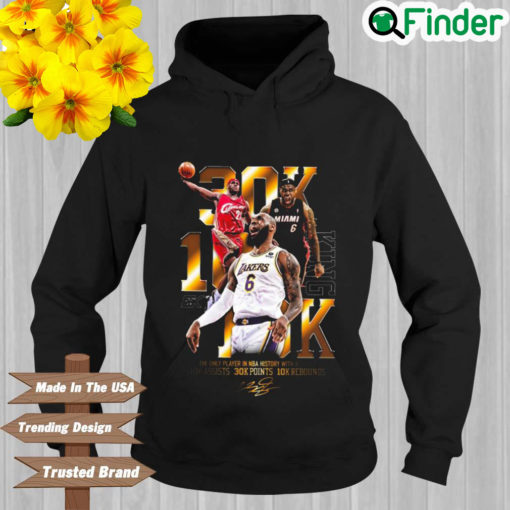 The only player in NBA history with at least 10k assists 30k points 10k rebounds Hoodie