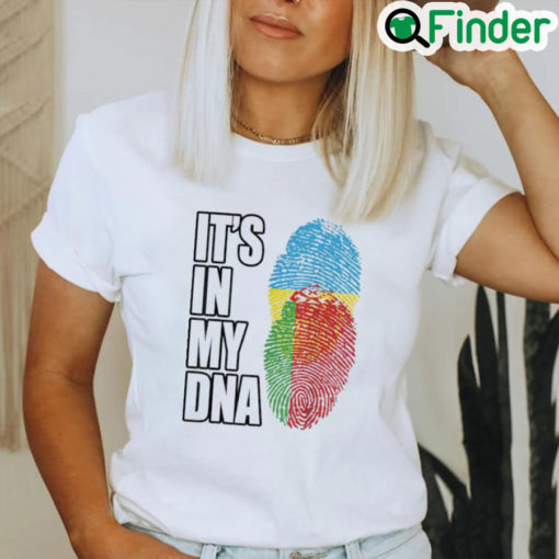 Top Ukrainian And Belarusian Vintage Heritage DNA Flag Peace Ukraine Shirt