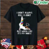 Top Unicorn Yoga I Dont Always Roll A Joint But When I Do Its My Ankle Shirt