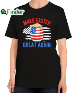 Top make Easter Great Again Trump Egg Hunt American Flag Shirt