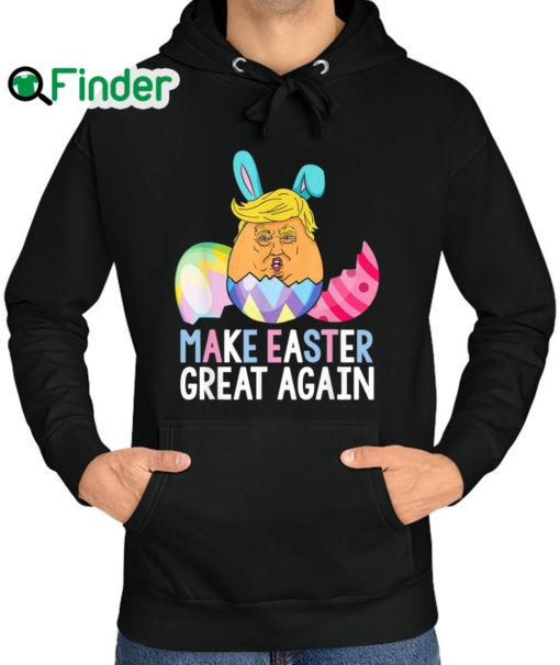 Top make Easter Great Again Trump Egg Hunt Hoodie