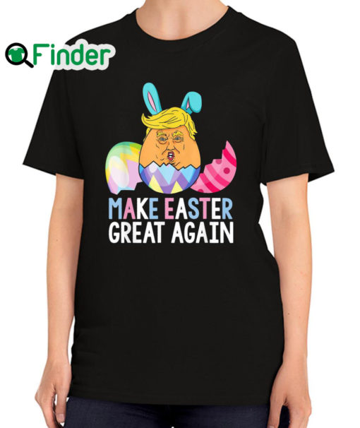 Top make Easter Great Again Trump Egg Hunt Shirt