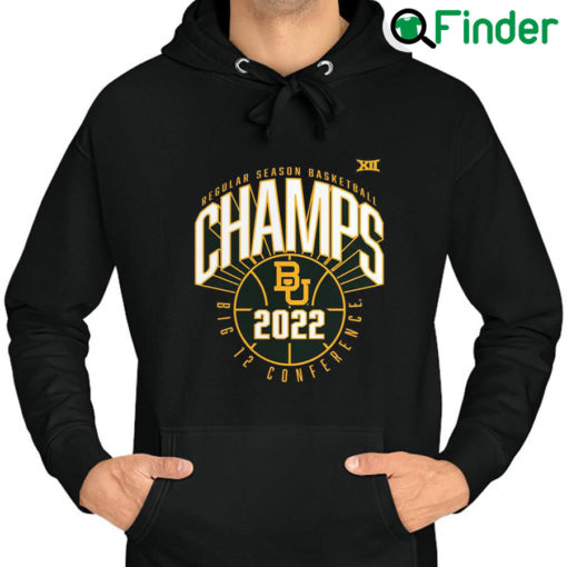 Top official Baylor Bears 2022 Big 12 Mens Basketball Regular Season Champions Hoodie