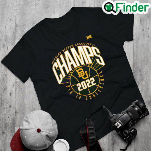 Top official Baylor Bears 2022 Big 12 Mens Basketball Regular Season Champions T Shirt