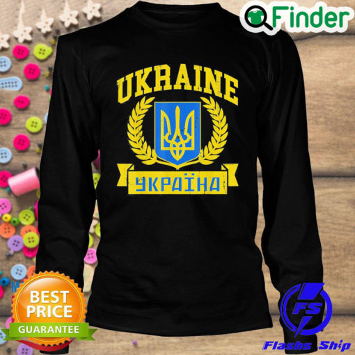 Top ukraine Lover I Stand With Ukraine Vintage Ukrainian Flag Peace Ukraine Sweatshirt