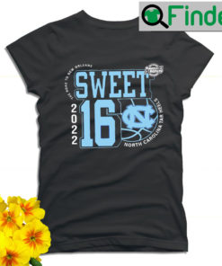 UNC North Carolina Tar Heels March Madness 2022 NCAA Mens Basketball Sweet 16 the road to New Orleans T shirt