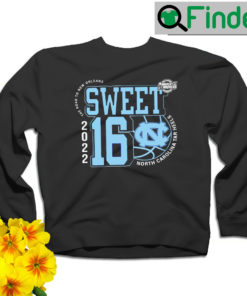 UNC North Carolina Tar Heels March Madness 2022 NCAA Mens Basketball Sweet 16 the road to New Orleans sweatshirt