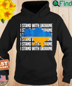 USA SupPort Ukraine Flag Ukrainian Love I Stand With Hoodie