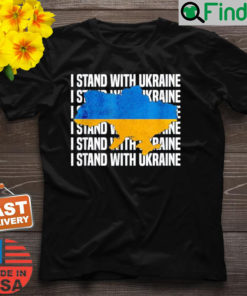 USA SupPort Ukraine Flag Ukrainian Love I Stand With Shirt