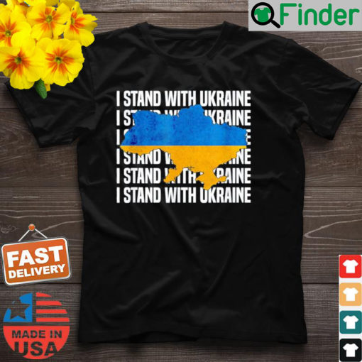 USA SupPort Ukraine Flag Ukrainian Love I Stand With Shirt