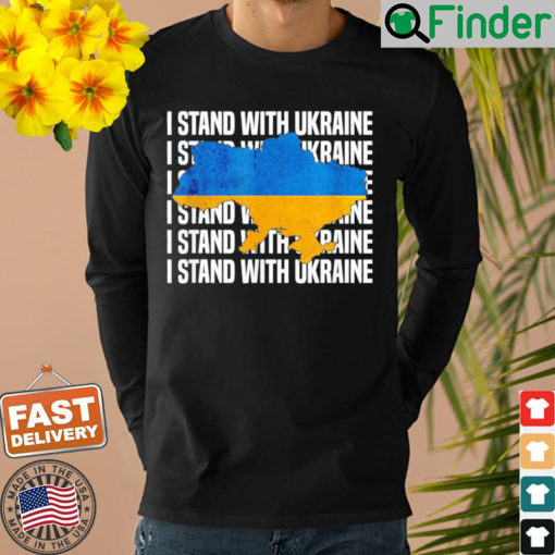 USA SupPort Ukraine Flag Ukrainian Love I Stand With Sweatshirt