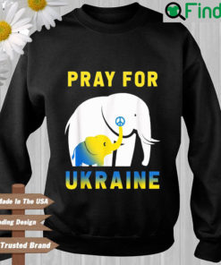 Ukraine Flag Elephant Vintage Ukrainian Support Ukraine Sweatshirt