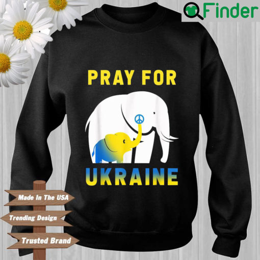 Ukraine Flag Elephant Vintage Ukrainian Support Ukraine Sweatshirt