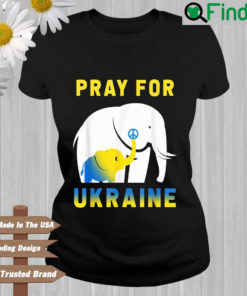 Ukraine Flag Elephant Vintage Ukrainian Support Ukraine T shirt