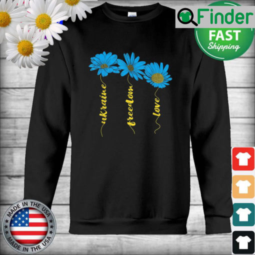Ukraine Flag Sunflower Freedom Love Sweatshirt