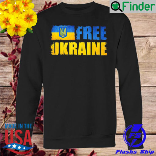 Ukraine Free Support Ukrainians Ukraine Flag Long Sleeve
