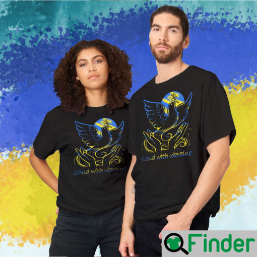 Ukraine Freedom And Peace Dove T Shirt