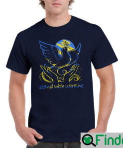 Ukraine Freedom And Peace Dove Tee Shirt