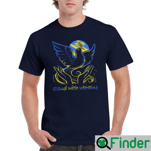 Ukraine Freedom And Peace Dove Tee Shirt