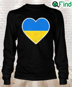 Ukraine Heart Ukraine Flag Pop Long SLeeve