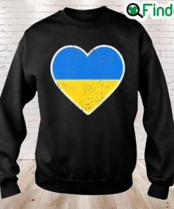Ukraine Heart Ukraine Flag Pop Sweatshirt