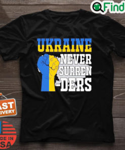 Ukraine Never Surrenders Support Ukraine T Shirt