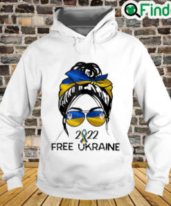 Ukraine Pride Women Messy Bun Free Ukraine Ukrainian Flag Peace Ukraine Hoodie