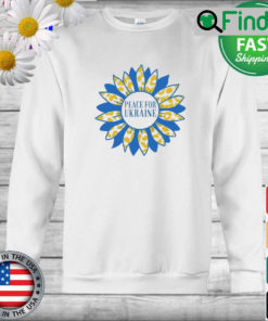 Ukraine Sunflower Stand with Ukraine Sweatshirt