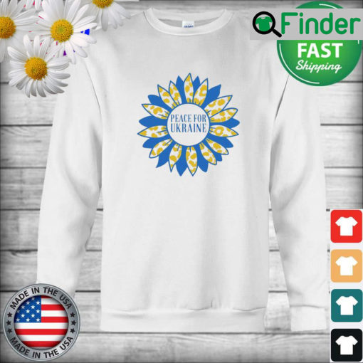 Ukraine Sunflower Stand with Ukraine Sweatshirt