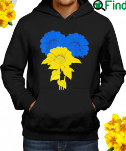 Ukraine Sunflowers Blue Yellow Support Peace Ukrainian Flag Free Ukraine Hoodie