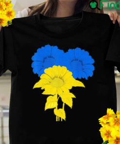 Ukraine Sunflowers Blue Yellow Support Peace Ukrainian Flag Free Ukraine Shirt