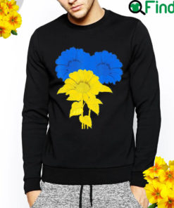 Ukraine Sunflowers Blue Yellow Support Peace Ukrainian Flag Free Ukraine Sweatshirt