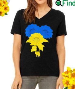 Ukraine Sunflowers Blue Yellow Support Peace Ukrainian Flag Free Ukraine T Shirt