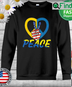 Ukraine Ukrainian Flag USA Stand With Ukraine Lover Sweatshirt