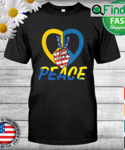 Ukraine Ukrainian Flag USA Stand With Ukraine Lover T Shirt