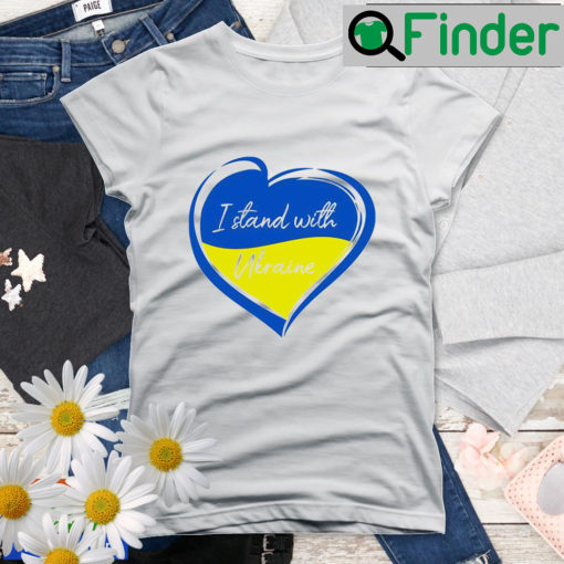 Ukraine Volodymyr Zelensky I Stand With Ukraine Heart Shirt