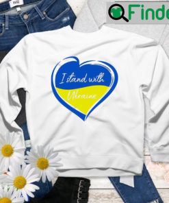 Ukraine Volodymyr Zelensky I Stand With Ukraine Heart Sweatshirt