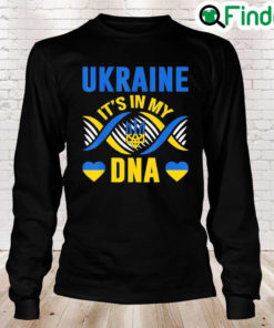 Ukraine its in my Dna Ukrainian Lover Ukrainian Flag Long Sleeve