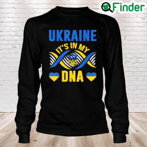 Ukraine its in my Dna Ukrainian Lover Ukrainian Flag Long Sleeve