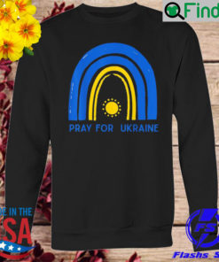 Ukraine peace prayer pro love stand strong rainbow Long Sleeve